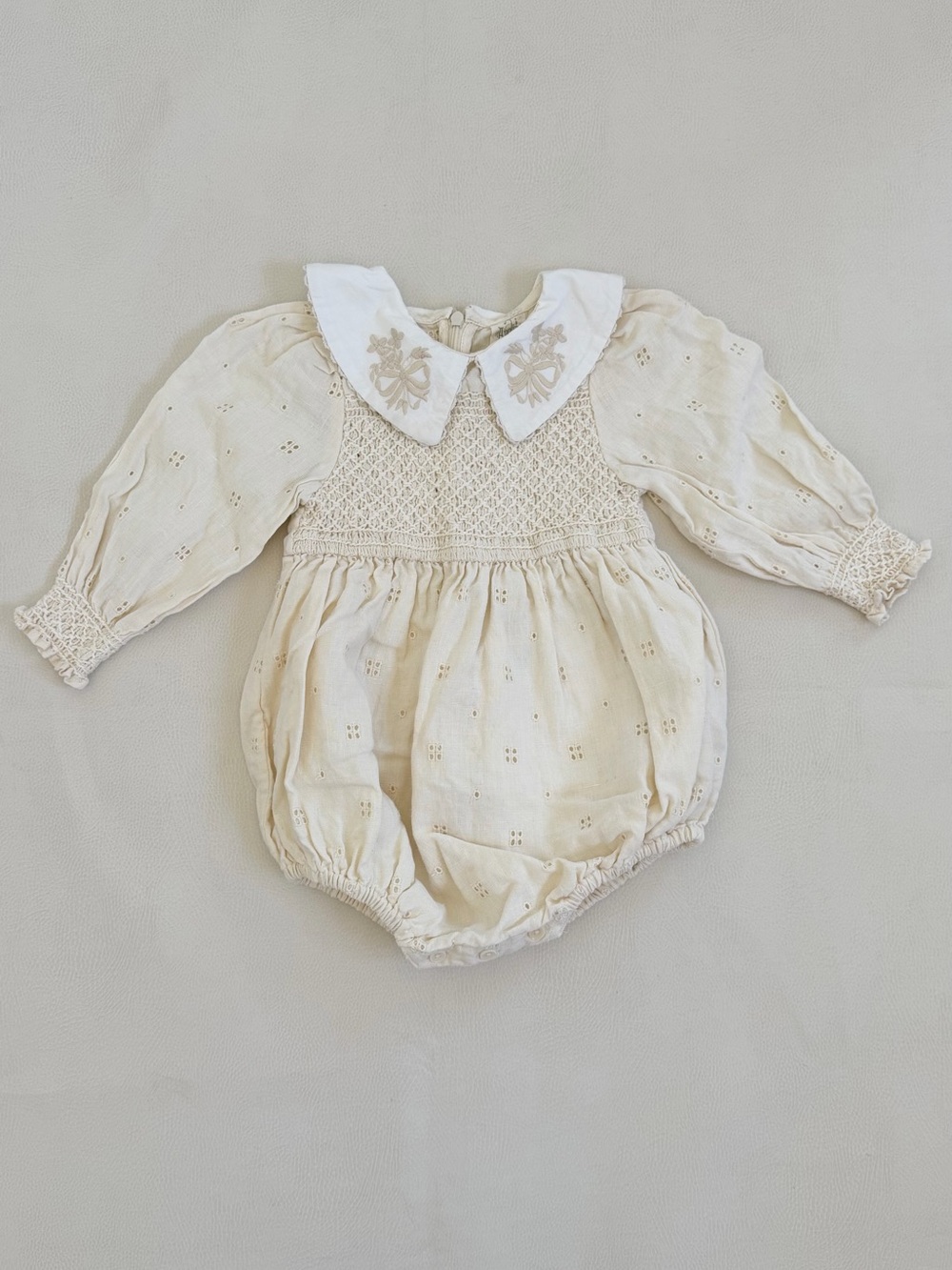 Apolina Broderie Anglaise Romper 18-24M